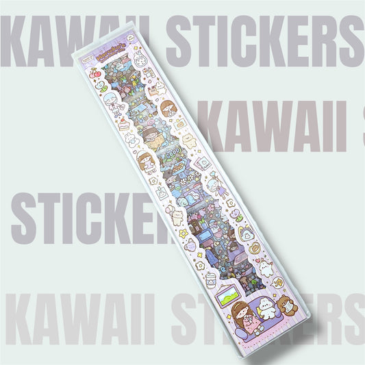 Kawaii Sticker Pack 20 sheets 1 pack (100 stickers)