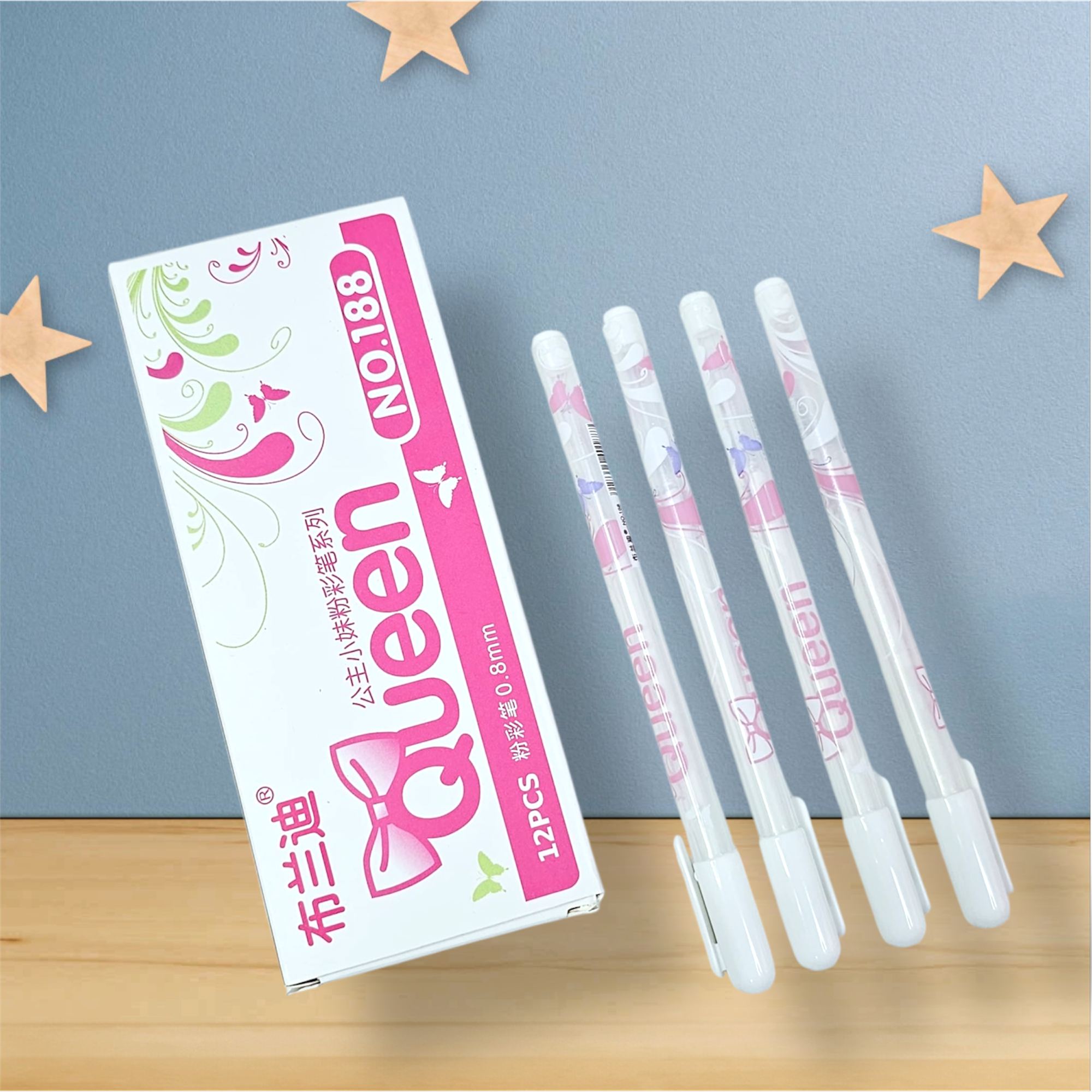 WHITE JEL PEN 0.8mm (1pen)