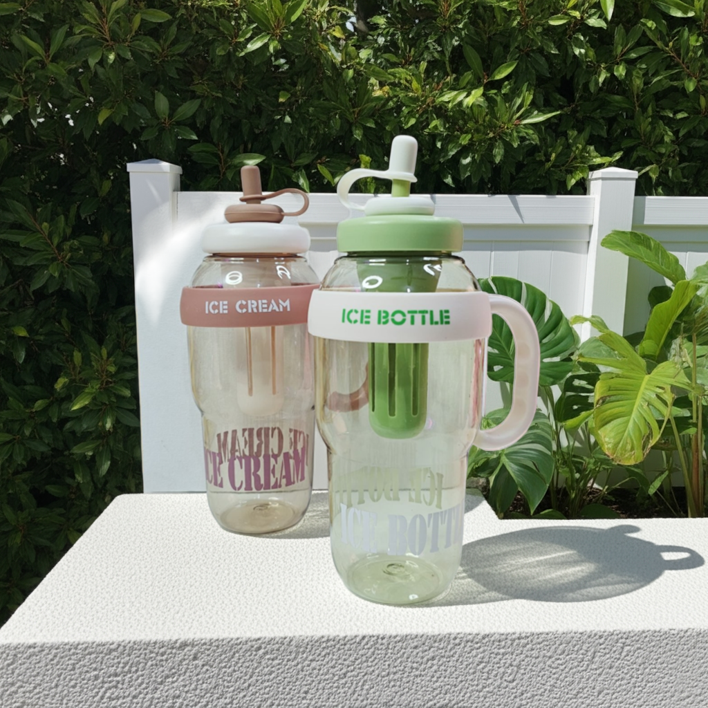 Ice Bottle 1300ml Water Bottle with filter