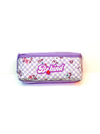 “Be Kind” Checkered Floral Pouch