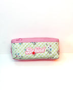 “Be Kind” Checkered Floral Pouch