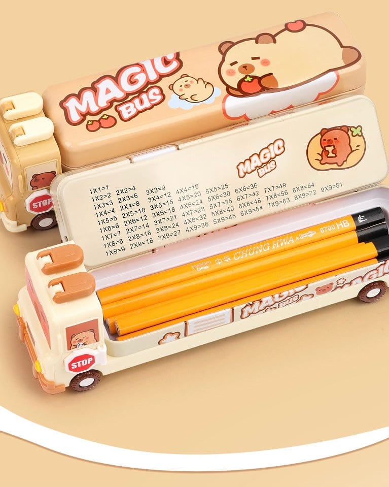 Magic Bus 3-Layer Pencil Case