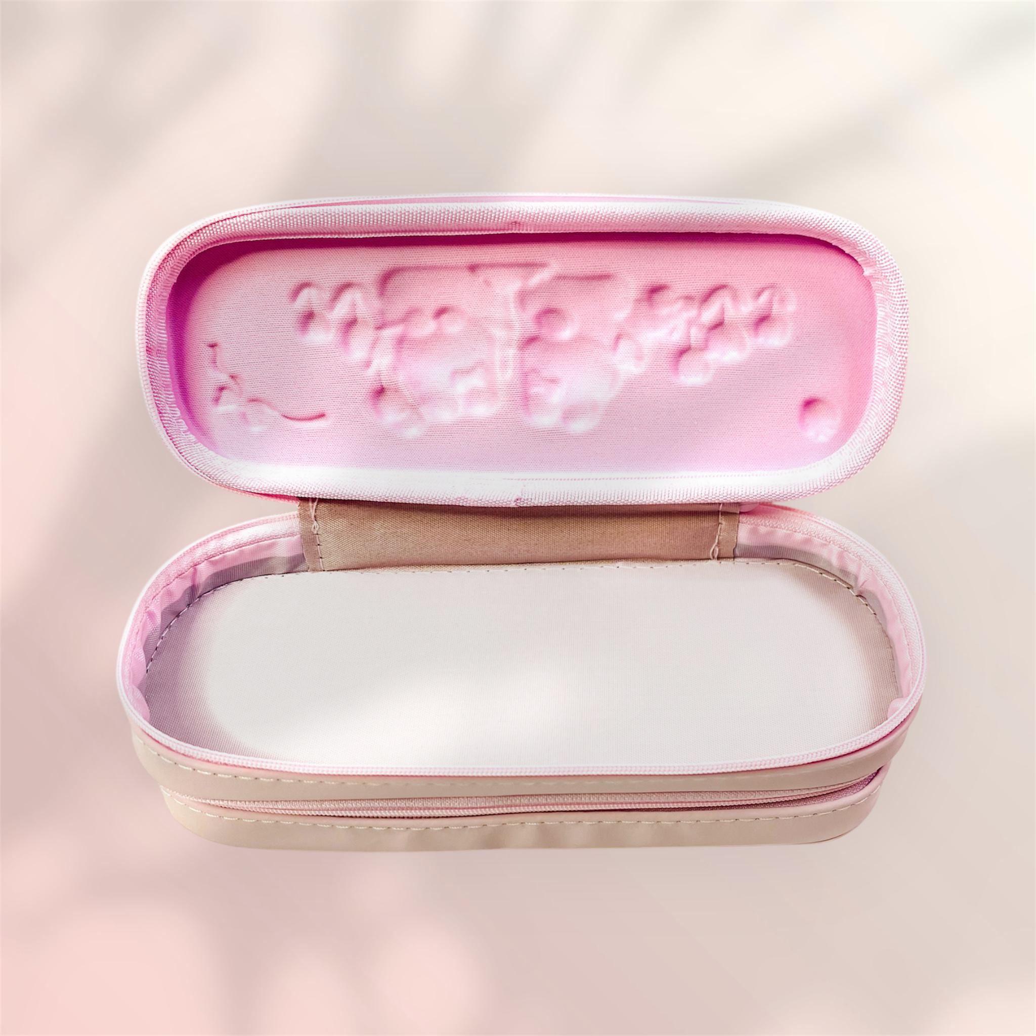 Cute Bunny Double Zipper Pencil Pouch