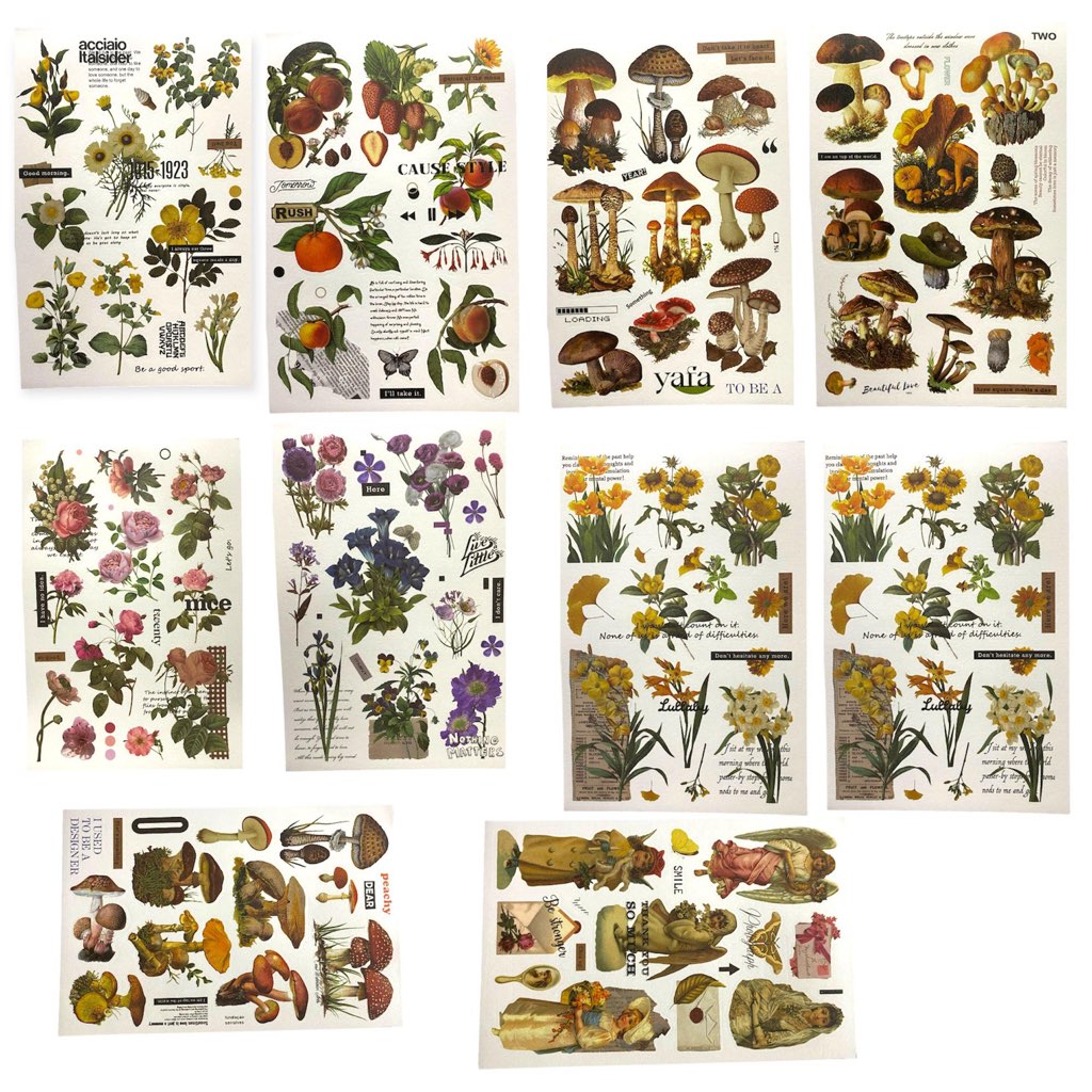 Vintage Journal Sticker Set