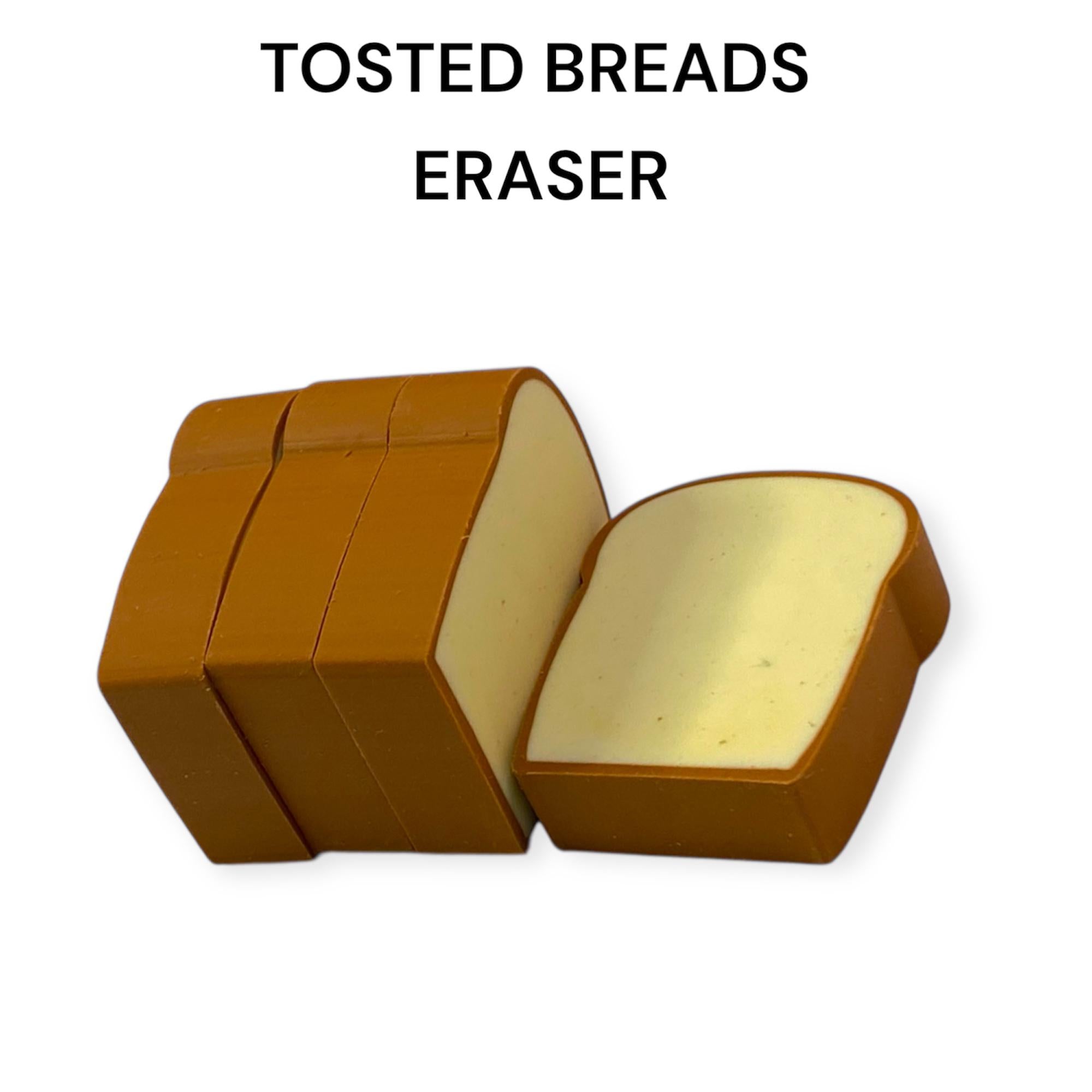 Toasted Bread Erasers