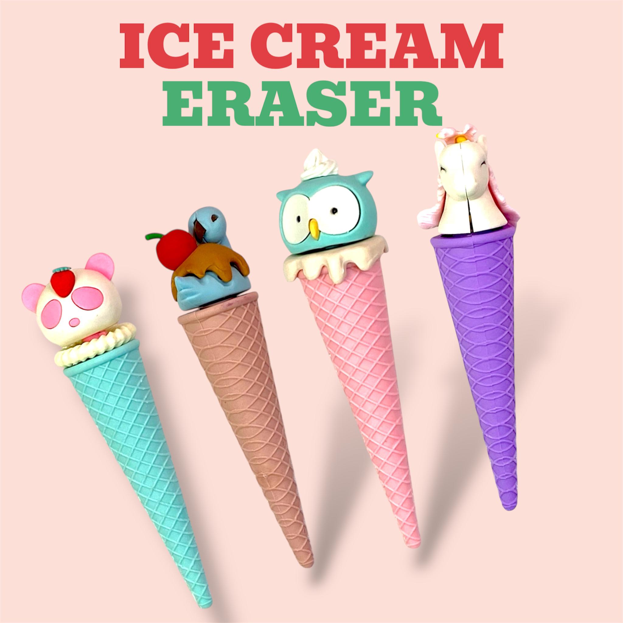 Ice Cream Cone Erasers
