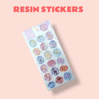 Resin stickers
