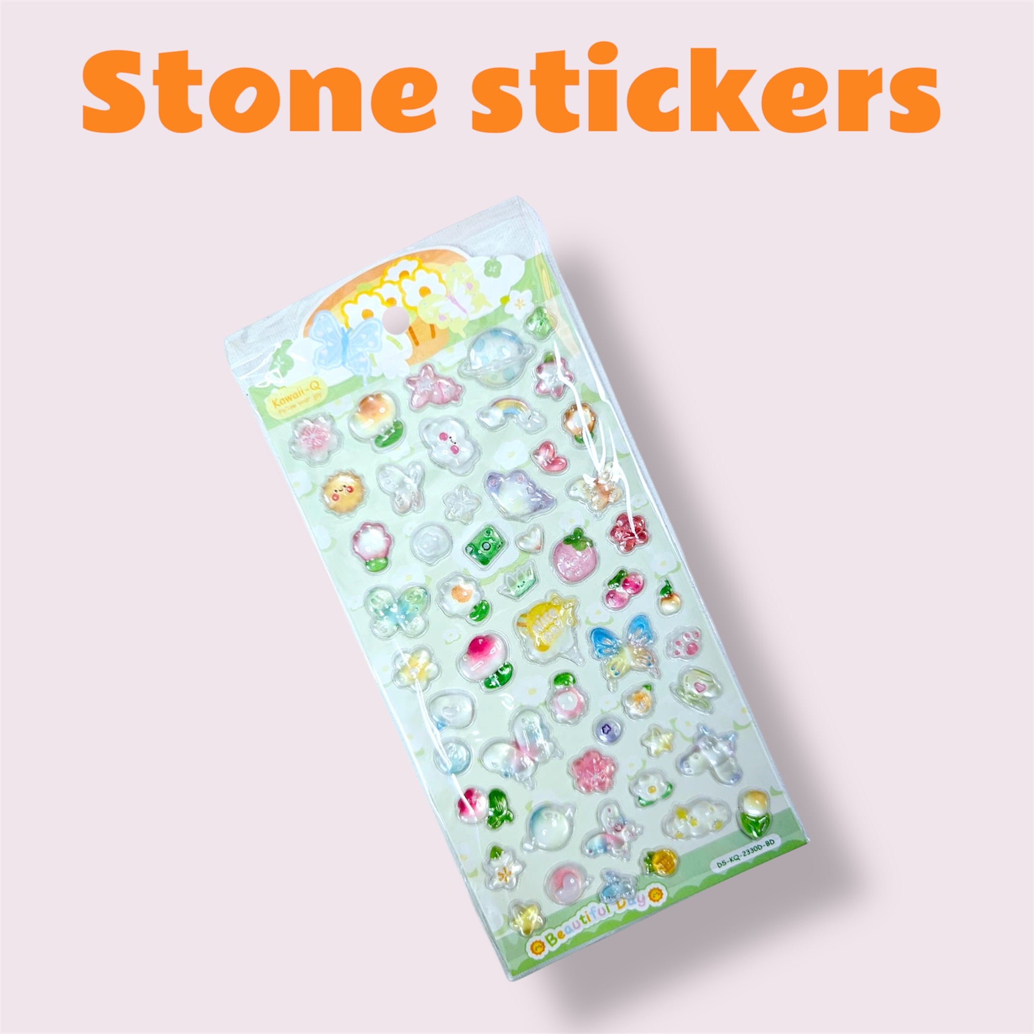 Stone Stickers – Puffy 3D Glossy Stickers