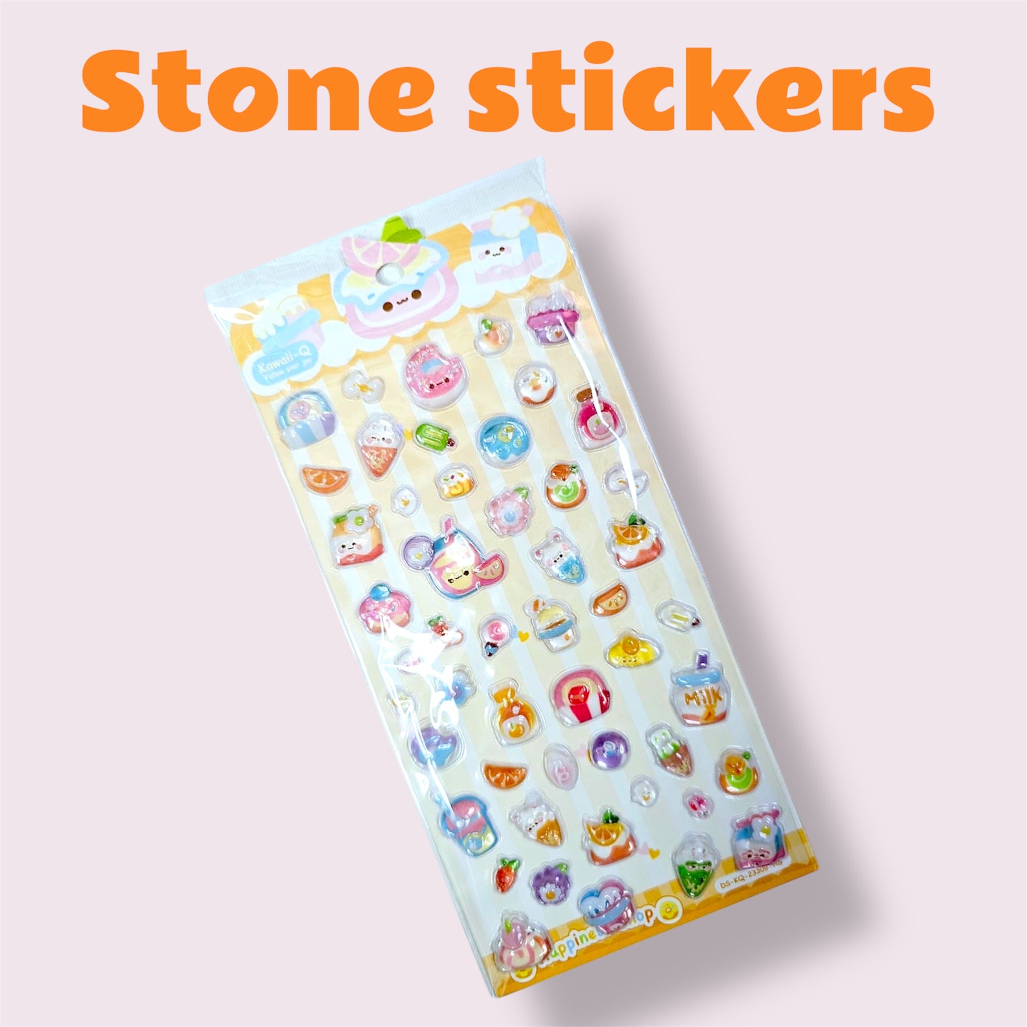 Stone Stickers – Puffy 3D Glossy Stickers