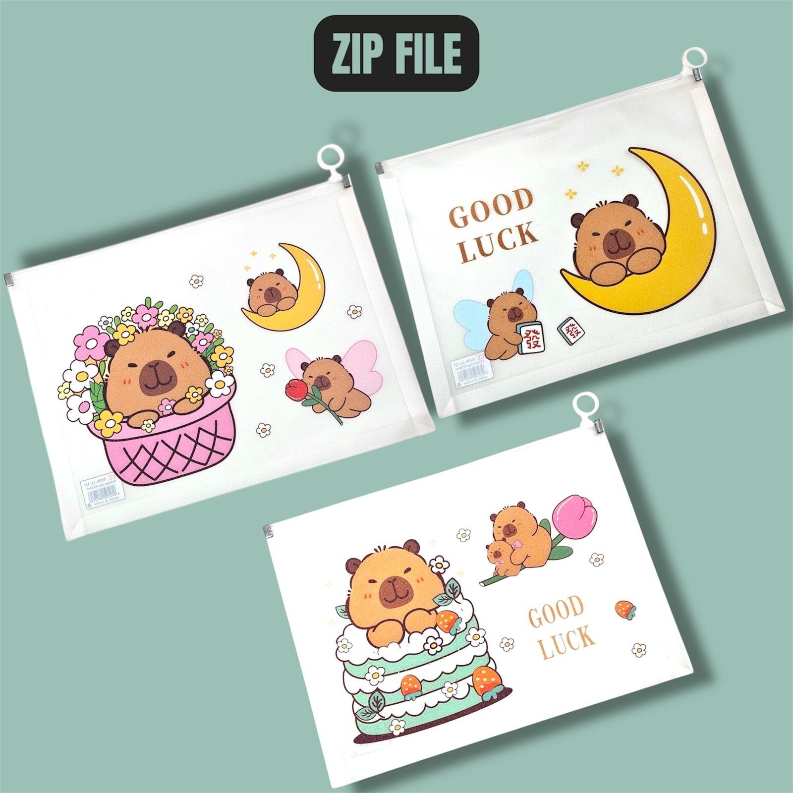 Bear Zip File Folder