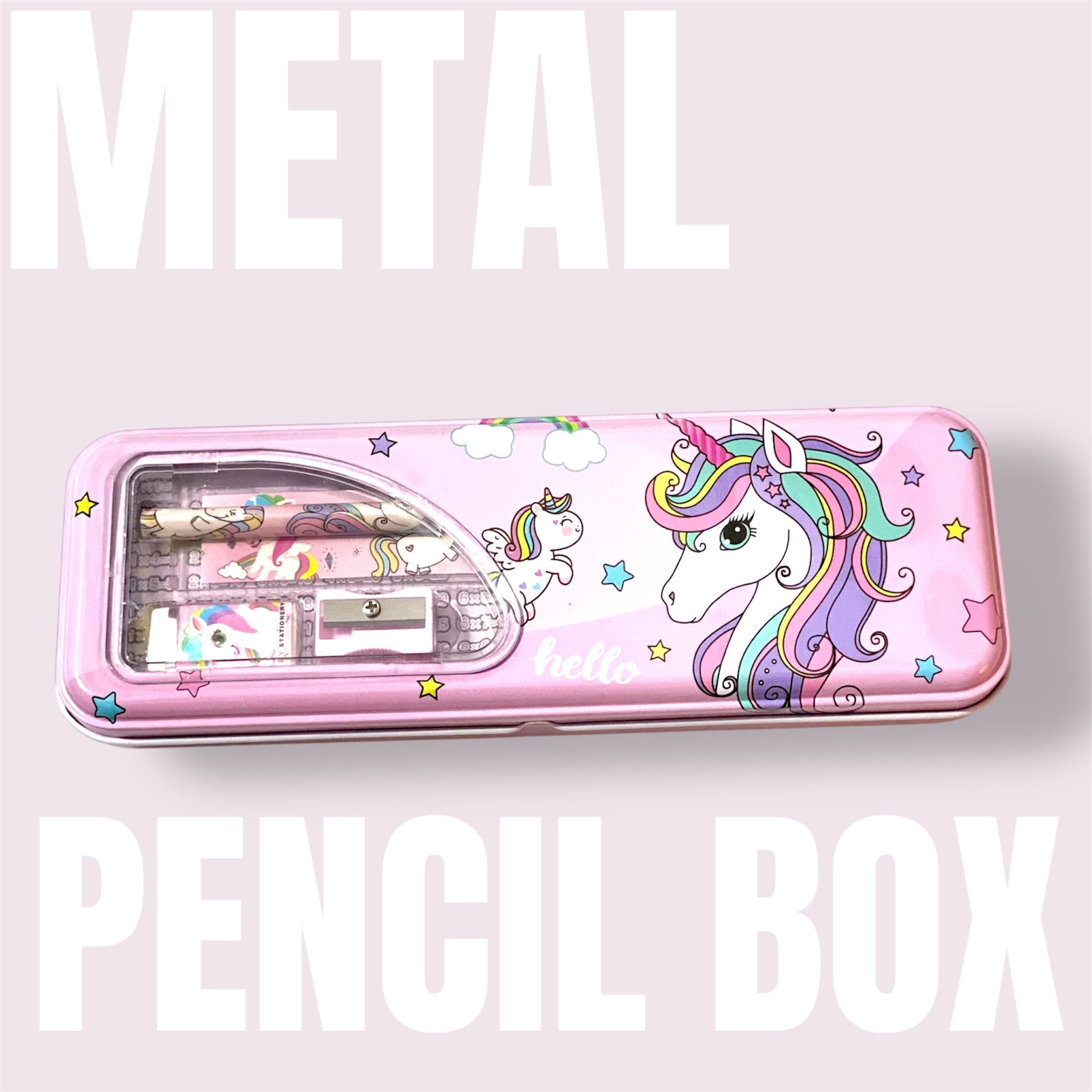 Themed Metal Pencil Box