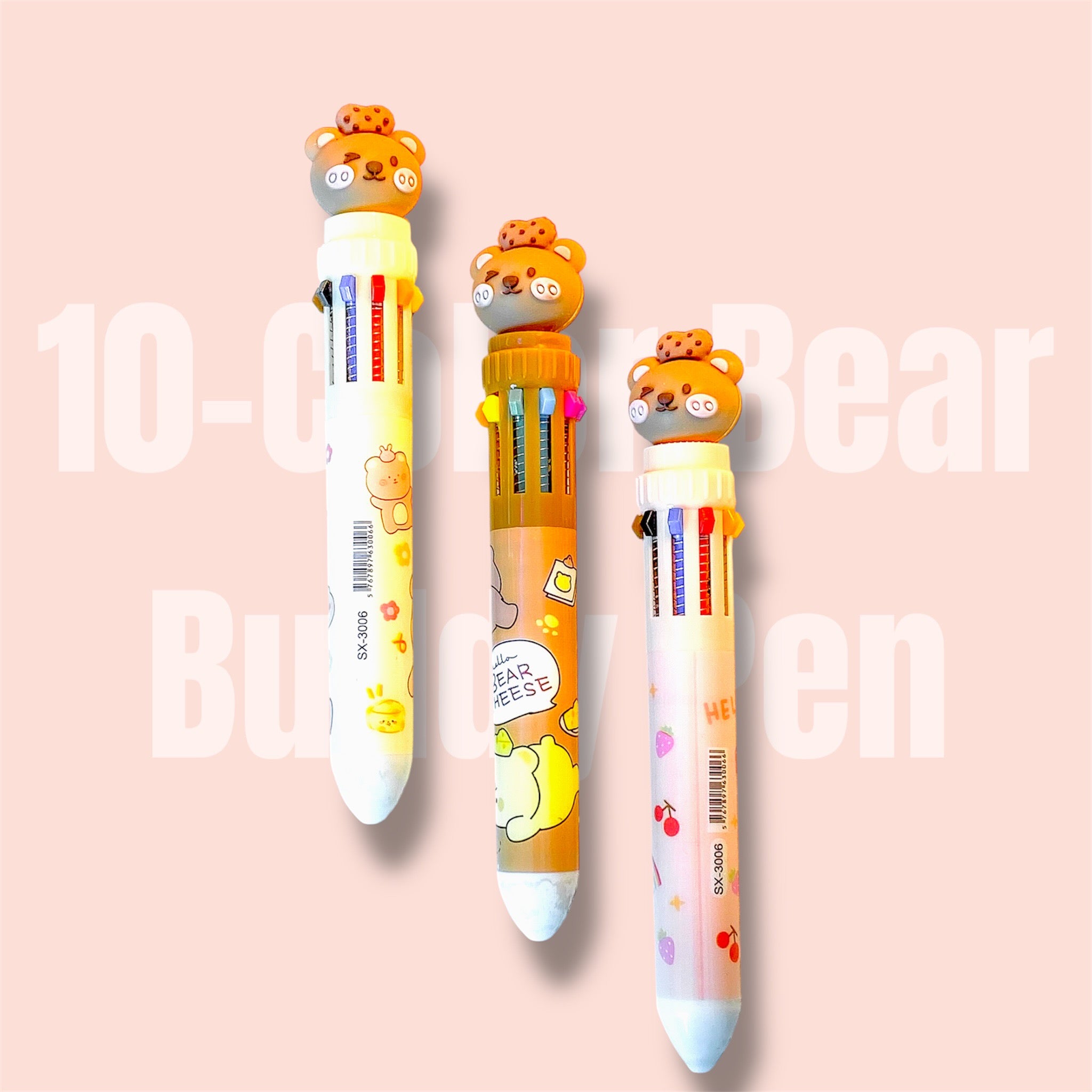 1 IN 10-Color Bear Buddy Pen