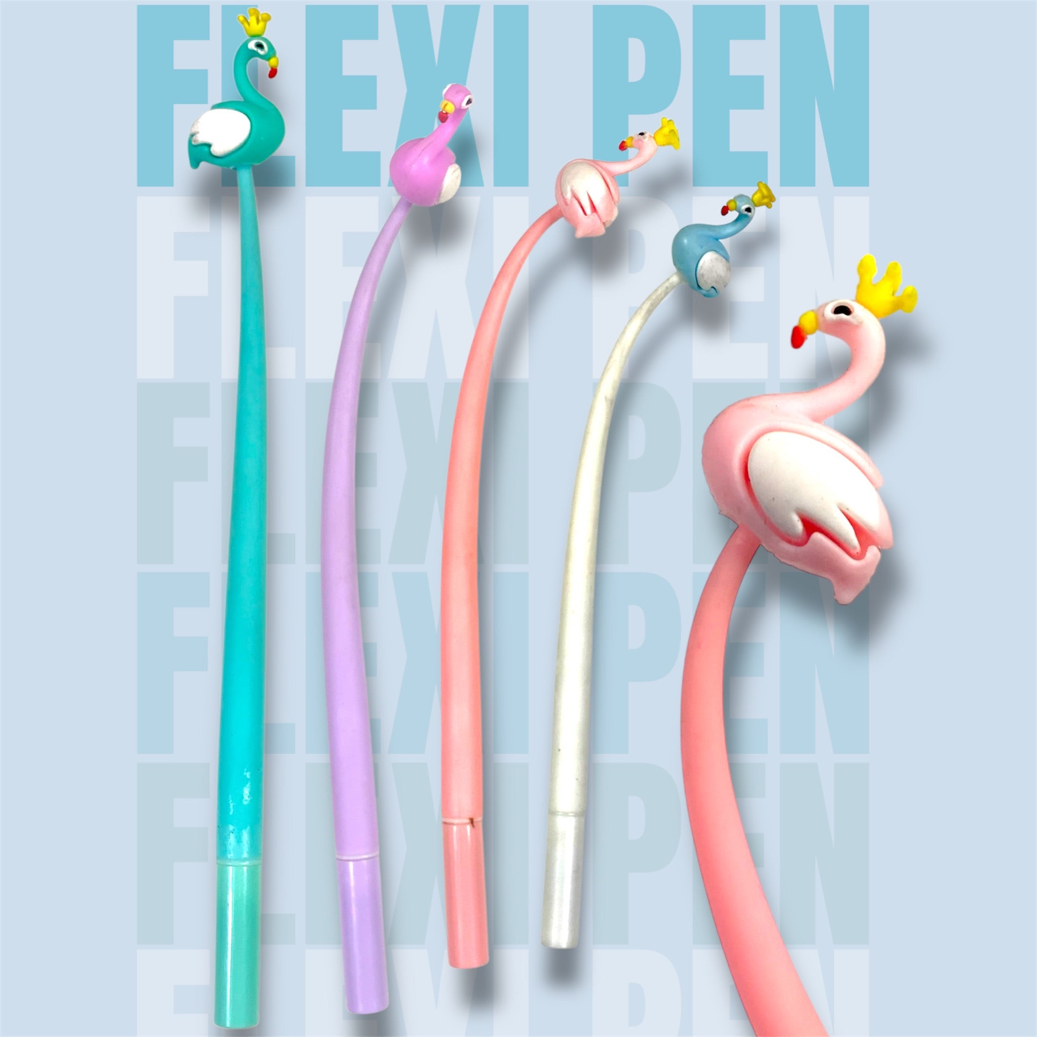 Flexi Swan Pens – Royal, Bendable & Fun!