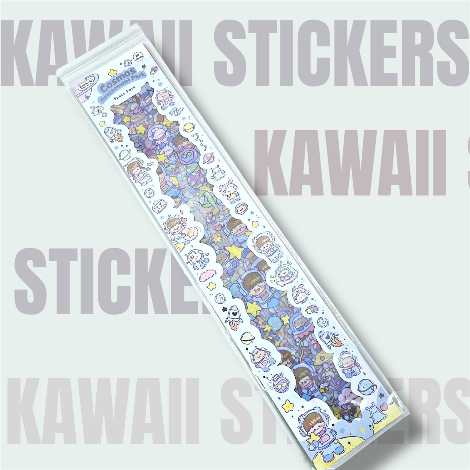 Kawaii Sticker Pack 20 sheets 1 pack (100 stickers)