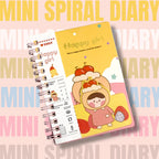 Mini Spiral Diary – Happy Girl Series