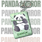 Kawaii Panda Mirror Keychain – Glitter Edition