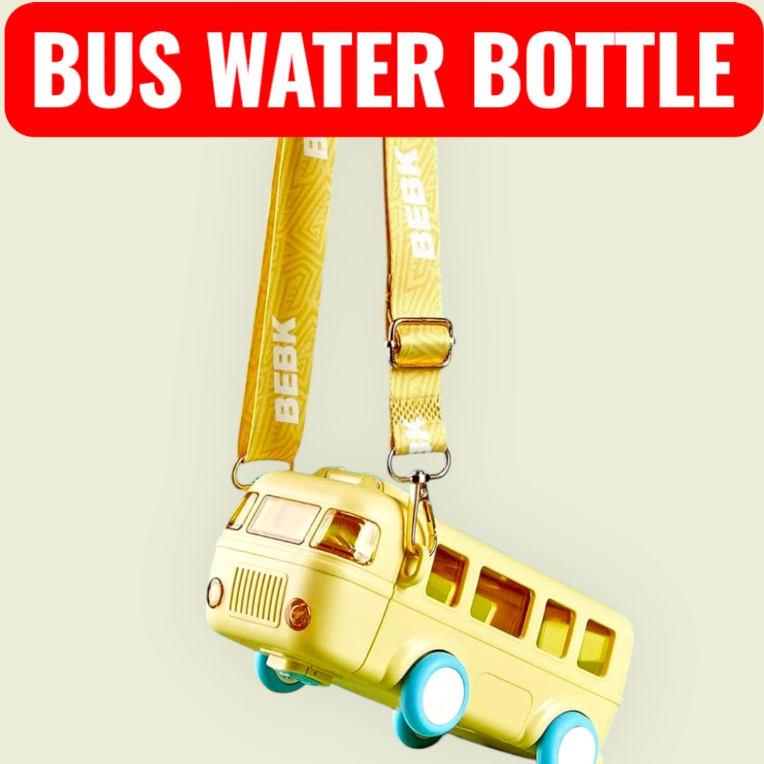 Kids Bus-Shaped Water Bottle