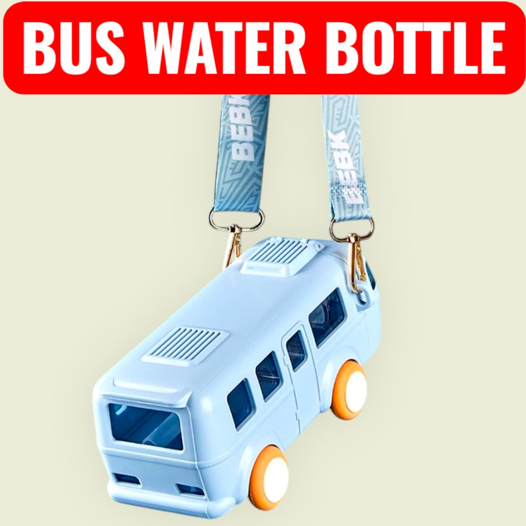Kids Bus-Shaped Water Bottle