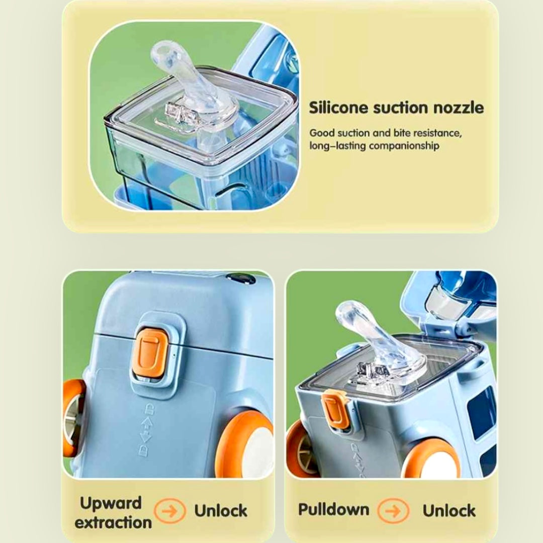 Kids Bus-Shaped Water Bottle